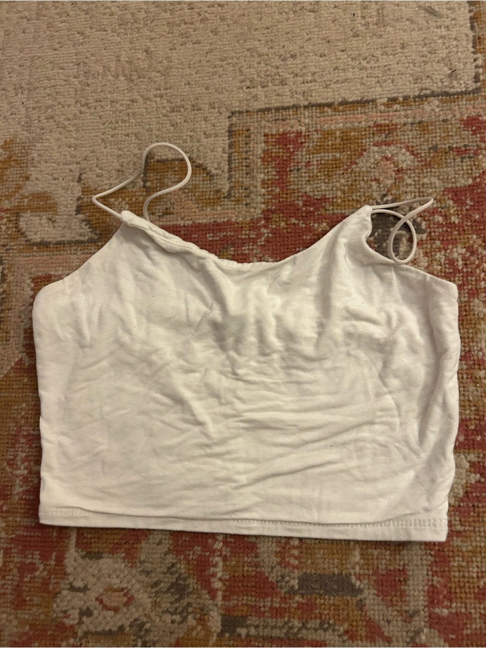 Fashion Nova Women’s Sz XS Minimalist White Cropped Tank Top Festival Rave